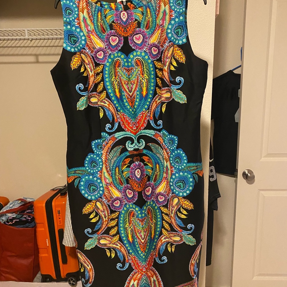 Fun form fitting dress sleeveless